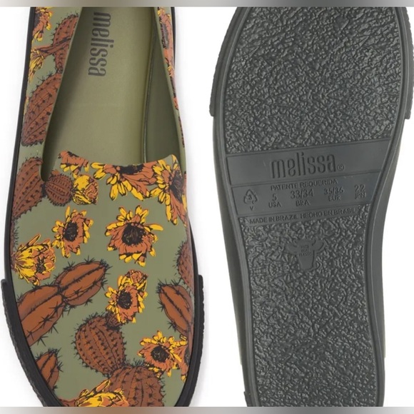 Melissa Ground III Slip On PVC Cactus Loafers size 9 🌵 - Picture 3 of 11
